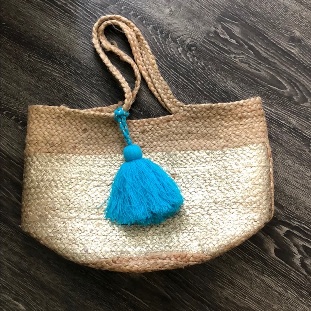 Straw beach/pool bag